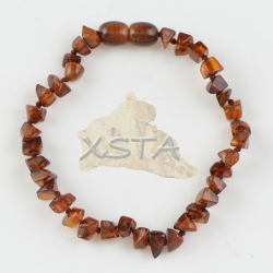 Light Cherry amber bracelet with clasp
